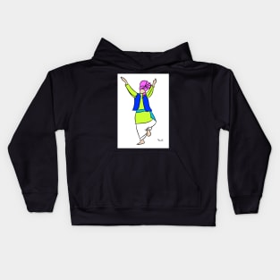 Bhangra Dancer green Kids Hoodie